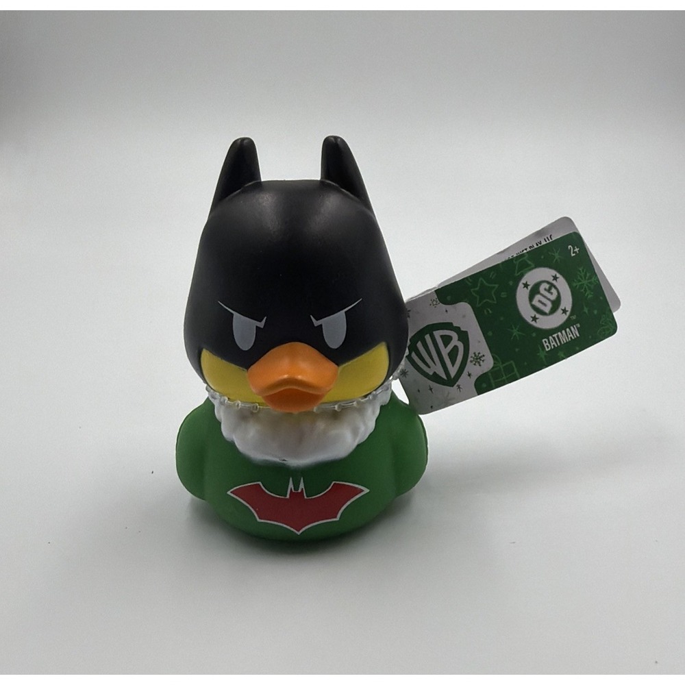 DC Batman Christmas Rubber Duck Approx 3" High Warner Brothers